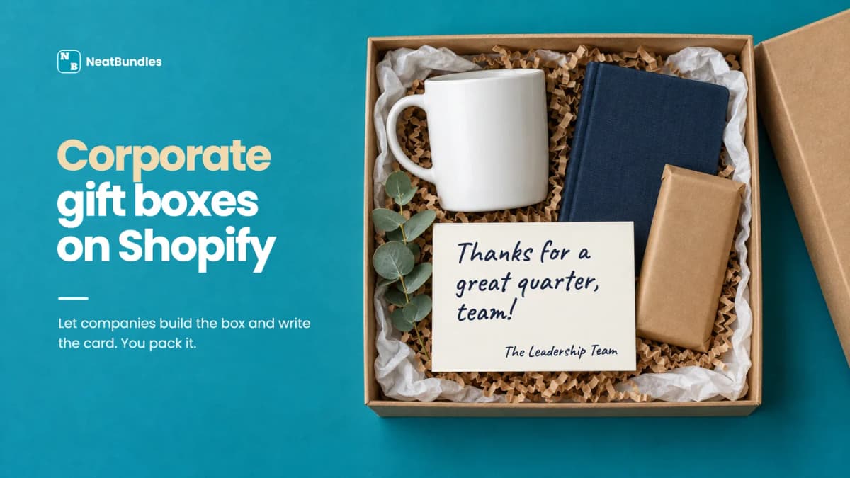 How to Sell Corporate Gift Boxes on Shopify (Without the Email Back-and-Forth)
