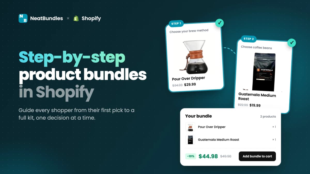 How to Create Step-by-Step Product Bundles in Shopify (No Code)