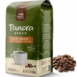 Bag of Panera Bread Light Roast ground coffee
