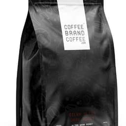 Black bag of Silky Ultra Dark Roast coffee