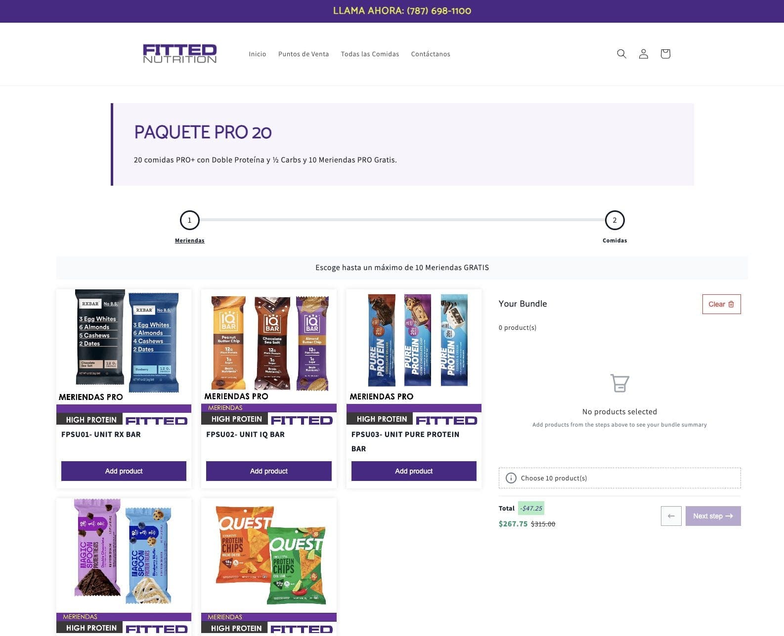 Weekly meal plan with free snacks bundle on Fitted Nutrition